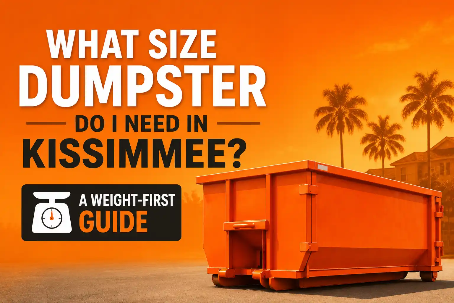 dumpster sizes in kissimmee florida